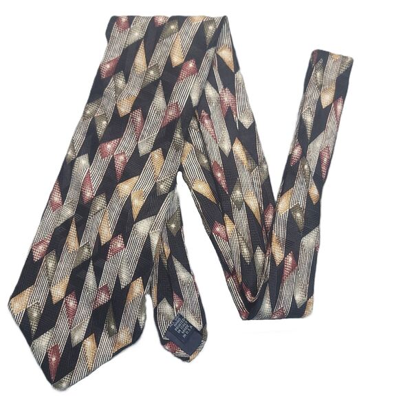 Jos. A. Bank Other - VTG JOS A BANK Premier Collection Geo Hand Swen All Silk Tie Italy 57"